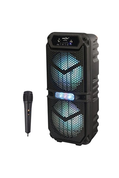 E-ANAMAG GTS-2148 Ασύρματο Φορητό Ηχείο, Διπλό, 6,5 ιντσών, με Ενσύρματο Μικρ...