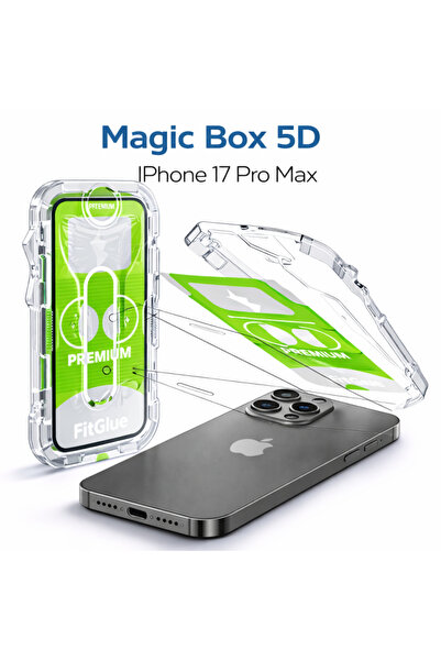 iPhone 17 Pro Max Epro 5D Şeffaf Ekran Koruyucu Cam – Full Kaplama