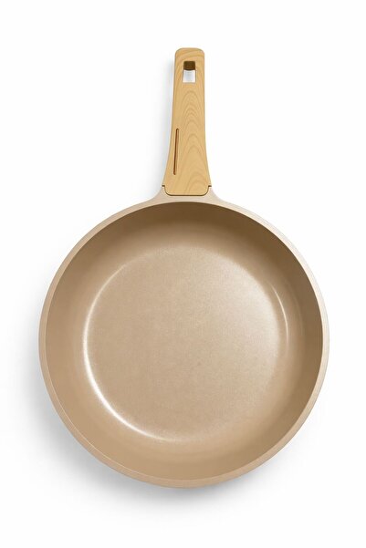 Bev Kitchen Granit Titanyum Yapışmaz Pişirme Tavası 24 cm 1.8 lt