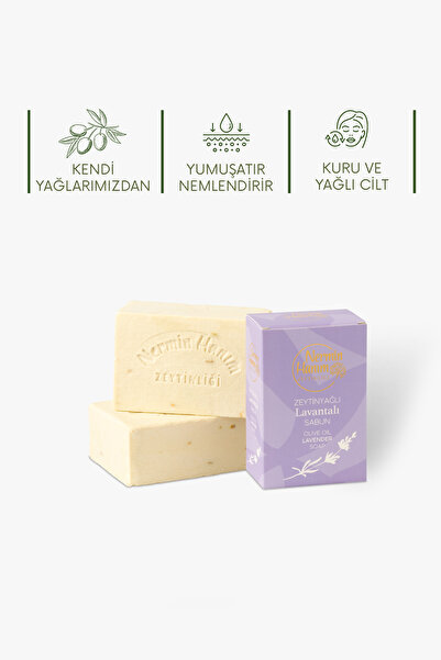 Nermin Hanım Zeytinliği Zeytinyağı Sabun - Lavantalı (170gr)