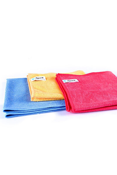 Alezy Spark M2307 Mikrofiber Temizlik Bezi Çok Amaçlı 40x40 cm (Karışık Renk)
