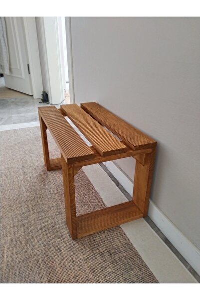 rosem ahsap rosem ahşap bank ahşap tabure 60x35x40