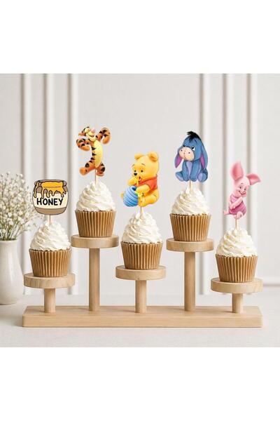 Partiden Winnie The Pooh Teması Kürdan 8 Adet