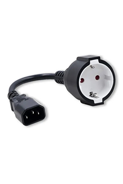 Qoltec Cablu adaptor IEC 320 C14/SCHUKO |   0,15m