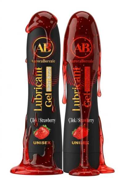 AuroraBoreale Premium Çilek Aromalı Kayganlaştırıcı Jel Lubricant Gel 250 ML ...