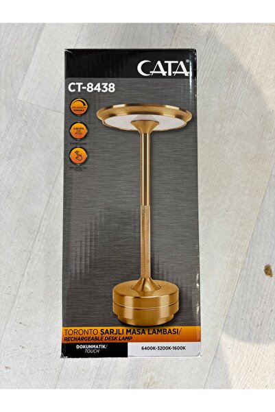 Cata ŞARJLI DİMLENEBİLİR MASA LAMBASI GOLD