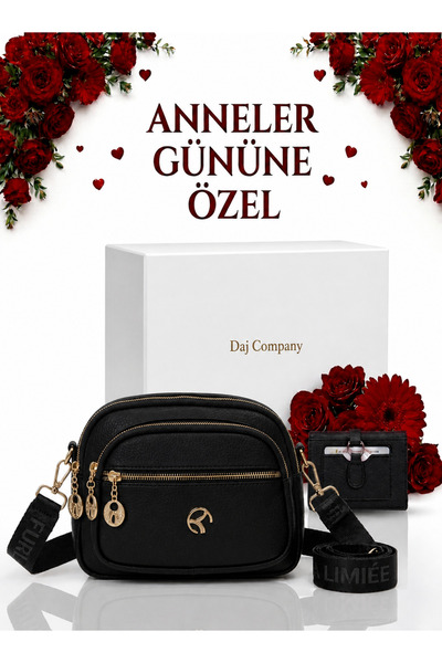 Daj Company Ποιοτική γυναικεία τσάντα ώμου με πολλές θήκες και δώρο πορτοφόλι...