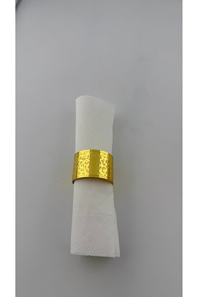 ALMASA Gold Napkin Rings 6 Pieces