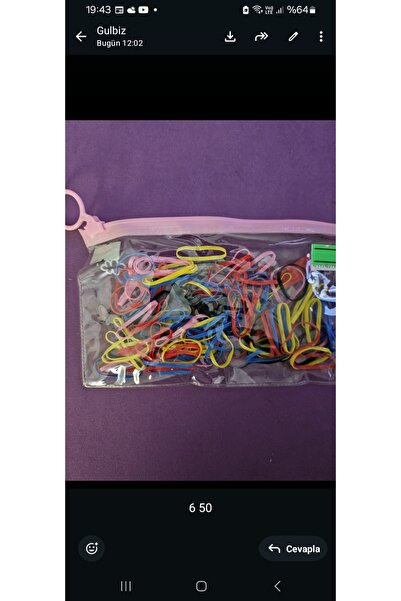 NO BRAND 100 Colorful Rubber Hair Clips