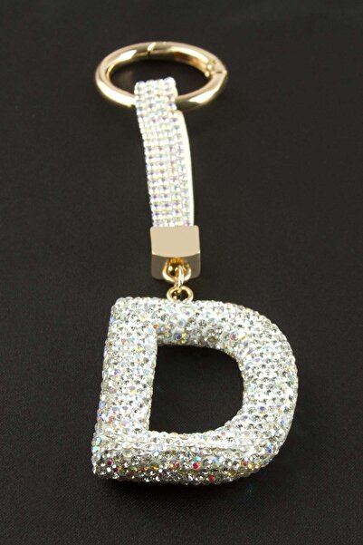 ZERO LAND Nhrhls Lettered Saroski (114557) Stone Keychain-D