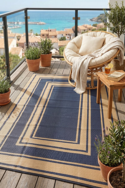 dekozer Esterilla XL Büyük Boy Katlanabilir Hasır Kilim Mat | Çift Taraflı-Pl...