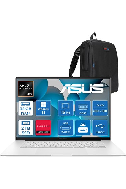 ASUS Zenbook S16 UM5606GA Amdryzen Aı 9 465 32GB Ddr5 2tb SSD 16.0-Inc 3k (28...