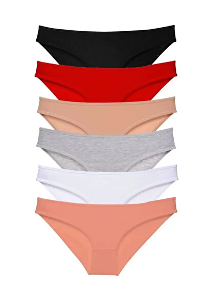 Mestore 6 Pieces Super Eco Set Lycra Women's Slip Panties Color 1
