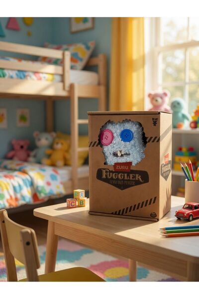 Natavanbutık 👀🔘 Düğme Gözlü Çılgın Peluş Canavar 🧸✨ Fuggler Laboratuvar Ka...