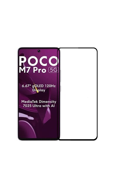 PINWUYO Xiaomi Poco M7 Pro 5G Full Screen Tempered Glass Transparent