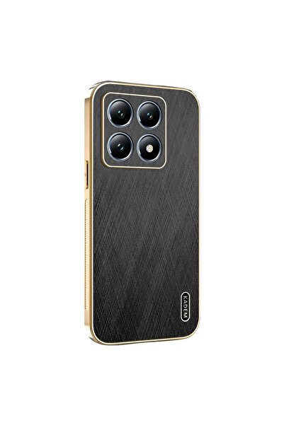 Kadem Silk Texture Σκληρή Θήκη Black (Xiaomi 14T Pro 5G)