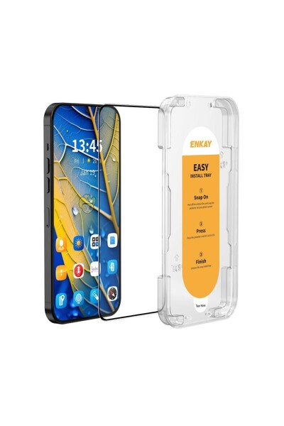 ENKAY Vivo Y36 4G Easy Install Full Tempered Glass με Οδηγό Τοποθέτησης Trans...