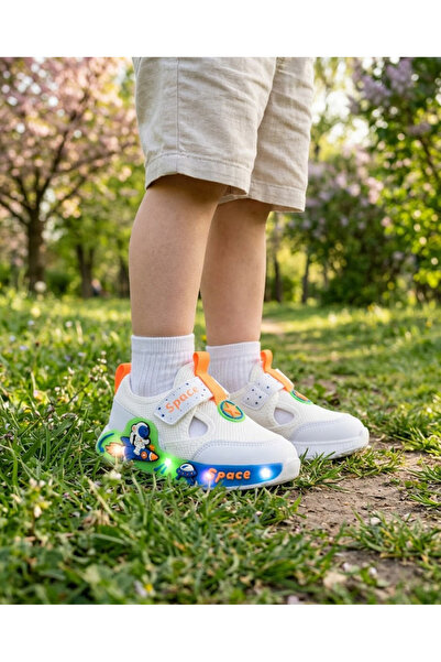 foopi Space Işıklı Erkek Cırtlı Spor Sandalet 22-25