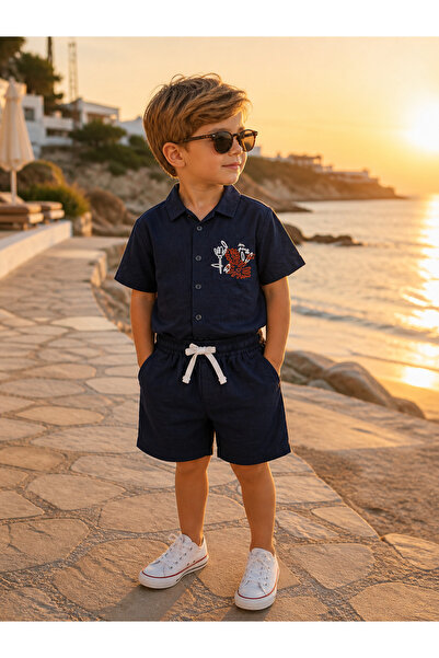 LokuKids Sunset Elegance Boys' Muslin Set