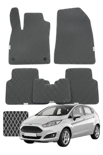 Evanotion Ford Fiesta 2008-2017 Özelleştirilebilir Premium Eva Oto Paspas Set...