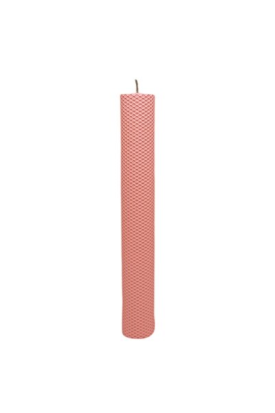AFO Lumanare ceara naturala tip fagure 41cm roze diametru 5.5cm