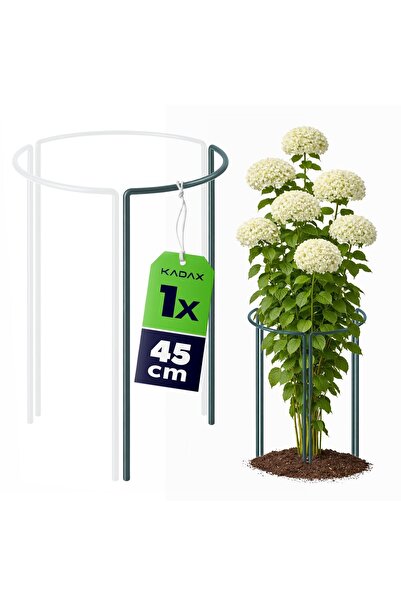 KADAX Țăruș de grădină, 1/3 cerc, 45 cm, oțel, verde, 1 buc.