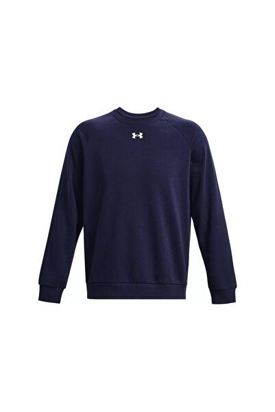 Under Armour UA Rival Fleece Crew, 1379755-410, Bărbați, Albastru