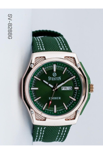 Sveston ساعة EMBER 1.0 SV-8288G للرجال - خلفية من الفولاذ المقاوم للصدأ، مقاو...