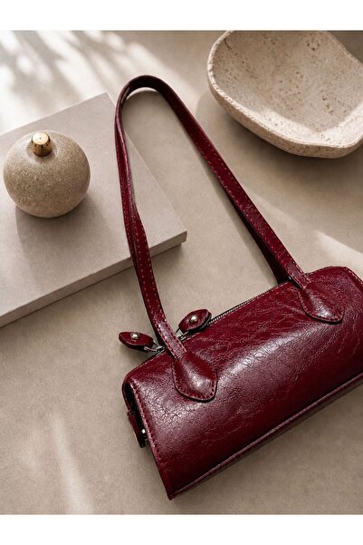 Velora Handbags Vintage Silindir Model El & Omuz Çantası