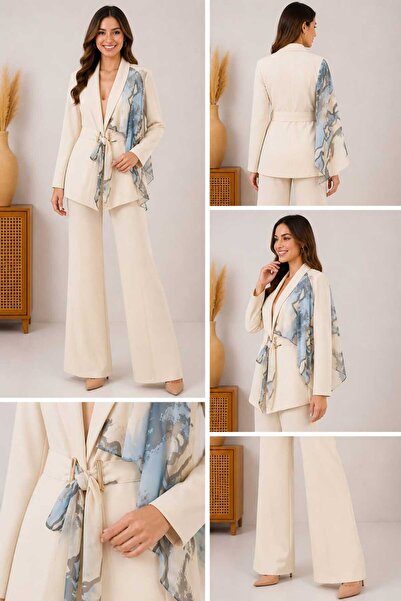 LOVE BLAZER CEKET İSPANYOL PAÇA PANTOLON TAKIM