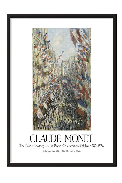 Postifull Klod Monet, Slika sa crnom obrubom, Serija umetnosti BR:110304
