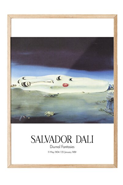 Postifull Salvador Dali - Dnevne fantazije, slika u drvenom okviru, umetnička...