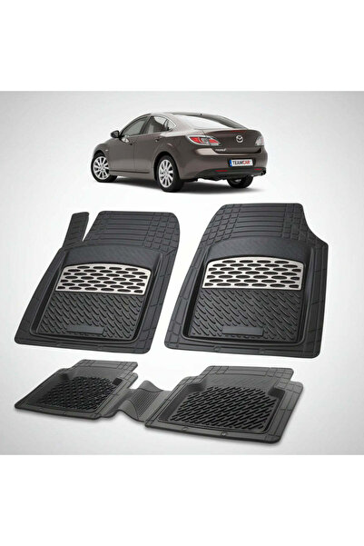 TEAMCAR Mazda 6 GH Facelift 5-Door Hatchback Floor Mats 2010-2012 | Silver Ed...