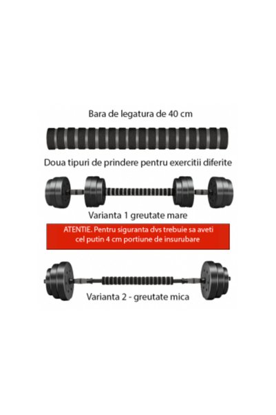EcoFit Set Gantere reglabile 10 KG