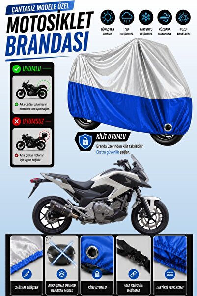 Cemku Twin Top Gray - Bottom Blue Honda Nc 700 S Compatible Engine Cover, Rea...