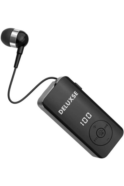 teknosepetim Çekmeli Bluetooth Kulaklık Titreşimli Led Ekranlı Yaka Takılan M...
