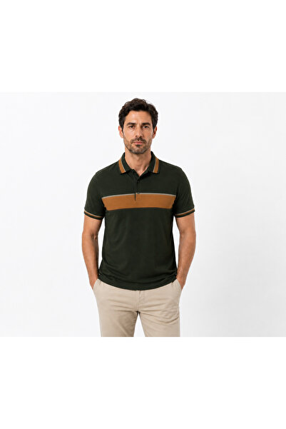 İMAJ MAĞAZACILIK Men's Mercerized 100% Cotton Polo Collar T-Shirt – Stripe De...