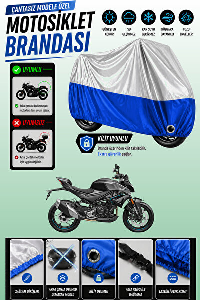 Cemku Twin Top Gray - Bottom Blue Cfmoto 450Nk Compatible Engine Cover, Rear ...
