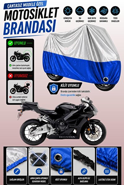 Cemku Twin غطاء محرك متوافق مع هوندا CBR 600 RR باللون الرمادي من الأعلى والأ...