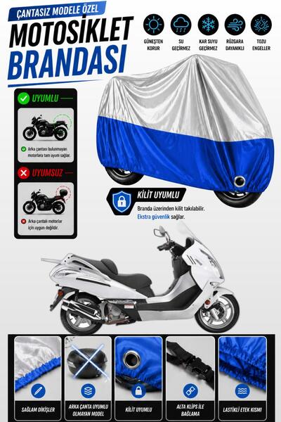 Cemku Twin Top Gray - Bottom Blue Mondial 250 Jet Max Compatible Engine Cover...