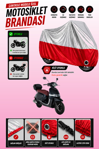 Cemku Twin Top Gray - Bottom Red Rks Galaxy Gold 125 Compatible Engine Cover,...