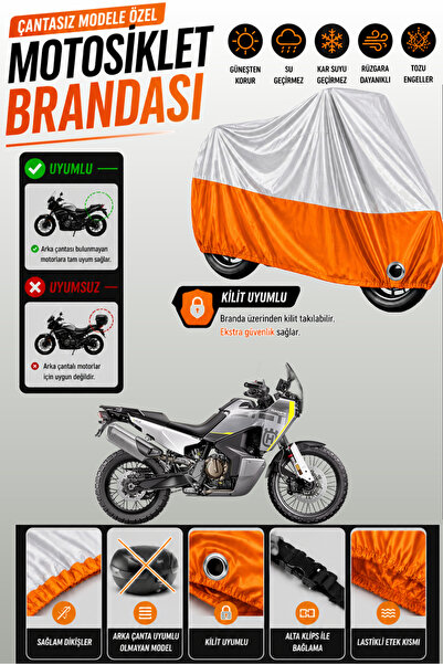 Cemku Twin غطاء محرك متوافق مع Husqvarna Norden 901 باللون الرمادي من الأعلى ...