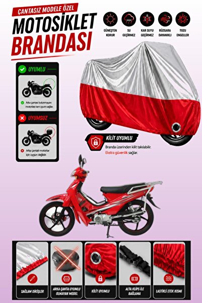 Cemku Twin Top Gray - Bottom Red Mondial 100 Mfh Compatible Engine Cover, Rea...