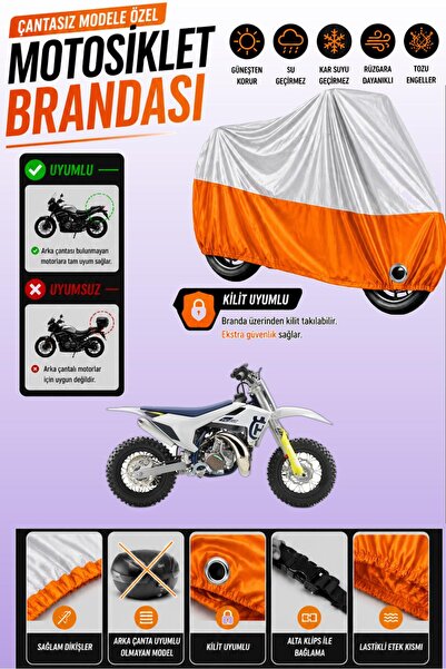 Cemku Twin غطاء محرك متوافق مع Husqvarna TC 50 Mini باللون الرمادي من الأعلى ...