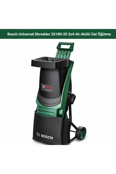 Bosch U.Shredder 2X18V-25 2x4 Ah Akülü Dal Öğütme 06008E0000