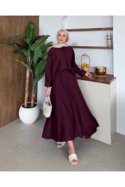 Cotton Linen Set with Skirt