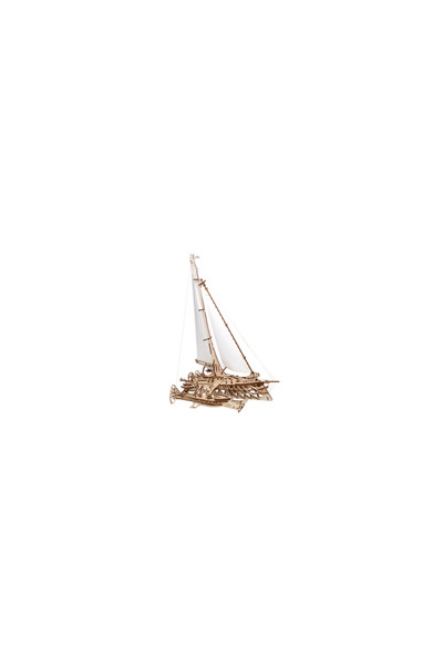 Ugears 3D Puzzle, Merihobus Trimaran, Ugears, wood, 237 pieces