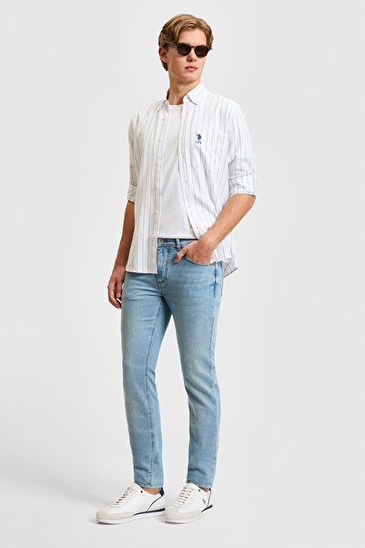 U.S. Polo Assn. Erkek Açık Mavi Slim Fit Jean Pantolon 50321485-DN0021
