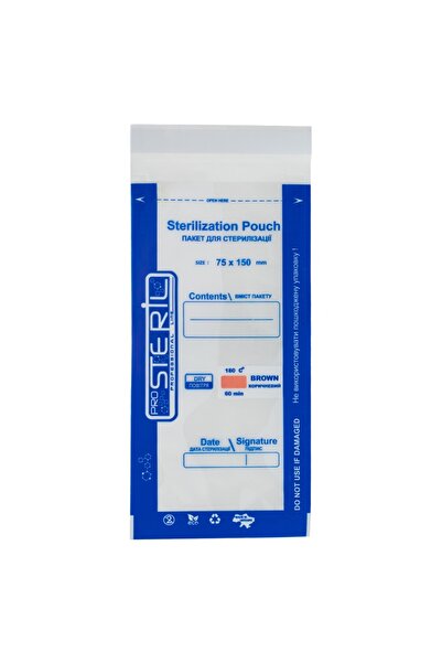 PROSTERİL Pungi sterilizare pupinel din hartie+plastic Pro Steril 75x150mm se...