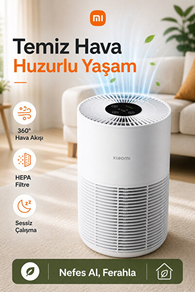 Xiaomi Evcil Hayvan Tüyü Koku Alerjen Giderici HEPA Karbon Filtreli Akıllı Ha...